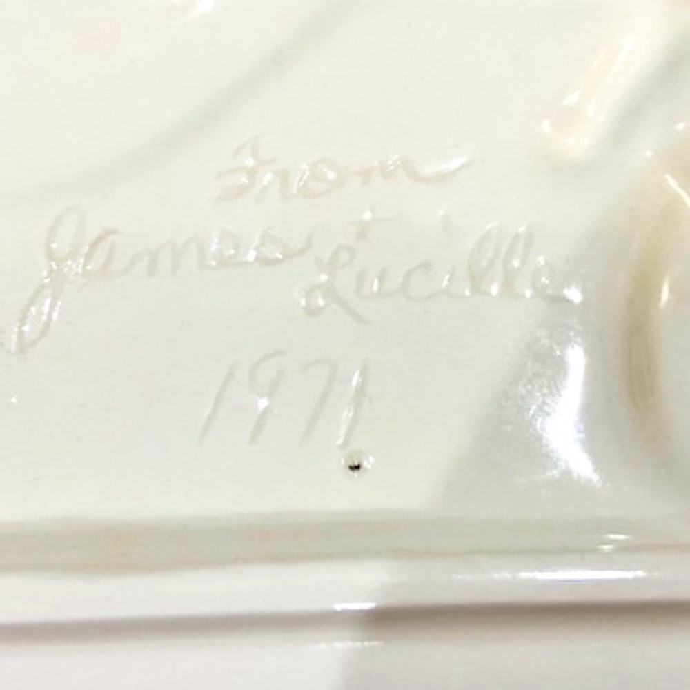 JN29-Vintage 1971 Personalized Holiday Snowman Plate - Picture 6 of 9